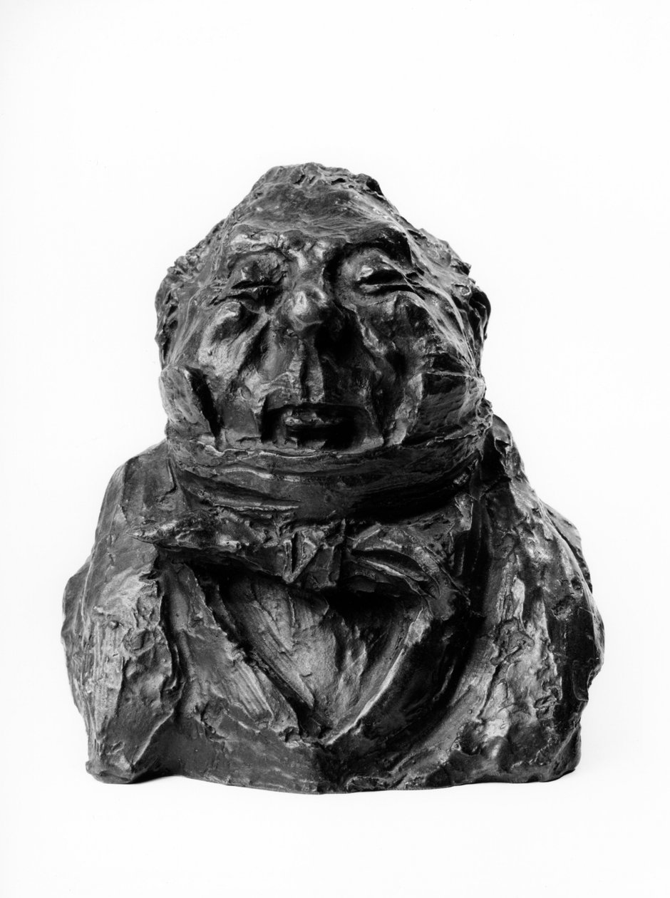 Busterne af "" Celebrites du Juste Milieu"" "" Karikatur af Charles Guillaume Etienne (177-1845), stedfortræder og direktør for forfatningen. Den forfængelige.”” Skulptur af Honore Daumier (1808-1879) 1800-tallet. Inv L 48,18 Dim i cm H 16 x L 1 Musee af Honoré Daumier