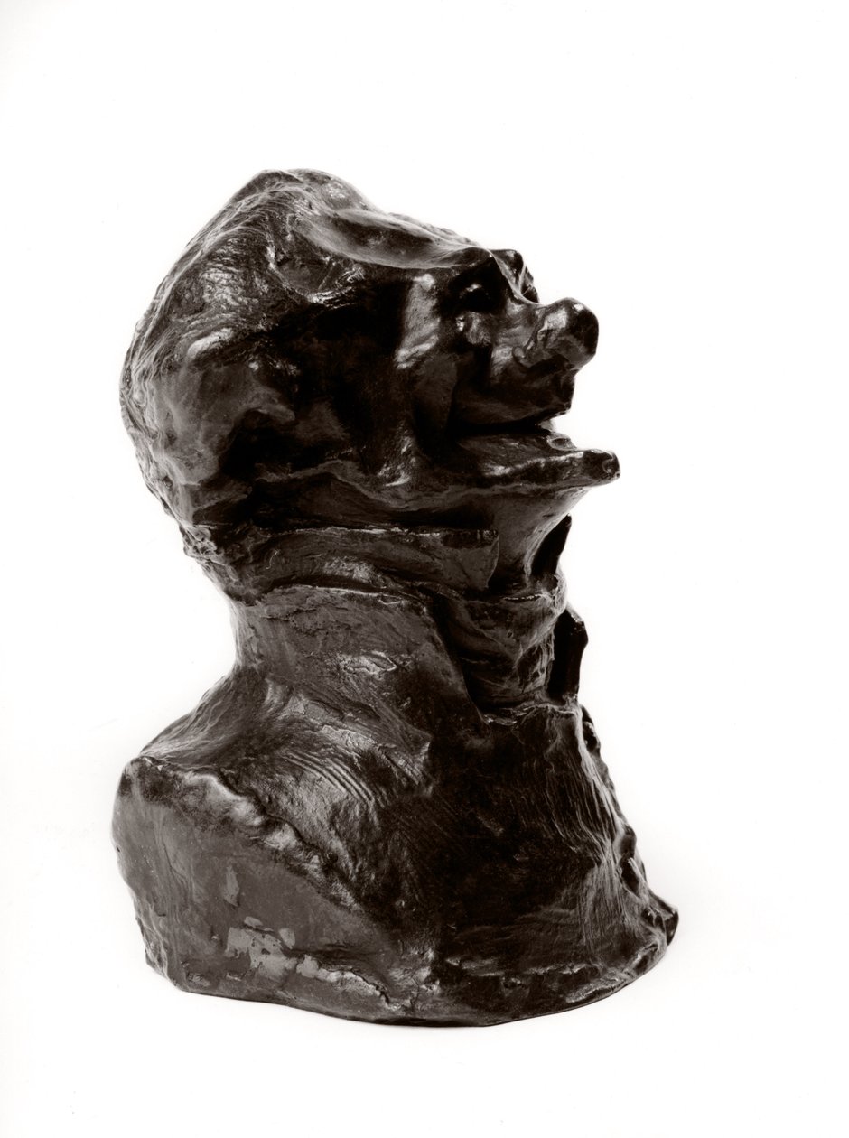 Busterne er masser af "" Berømtheder fra det højre mellemste"" "" Karikatur af Charles Philipon (Philippon), instruktør af "" Caricature"" og "" Charivari""". Journalist. Latteren edente.”” Skulptur af Honore Daumier (1808-1879) 1800-tallet Dim i af Honoré Daumier