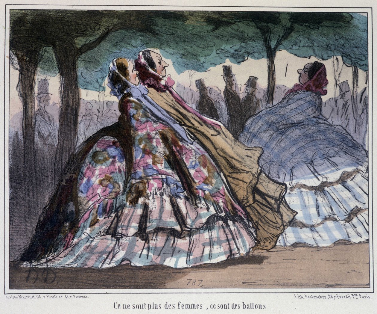De er ikke kvinder, de er balloner - af Daumier af Honoré Daumier
