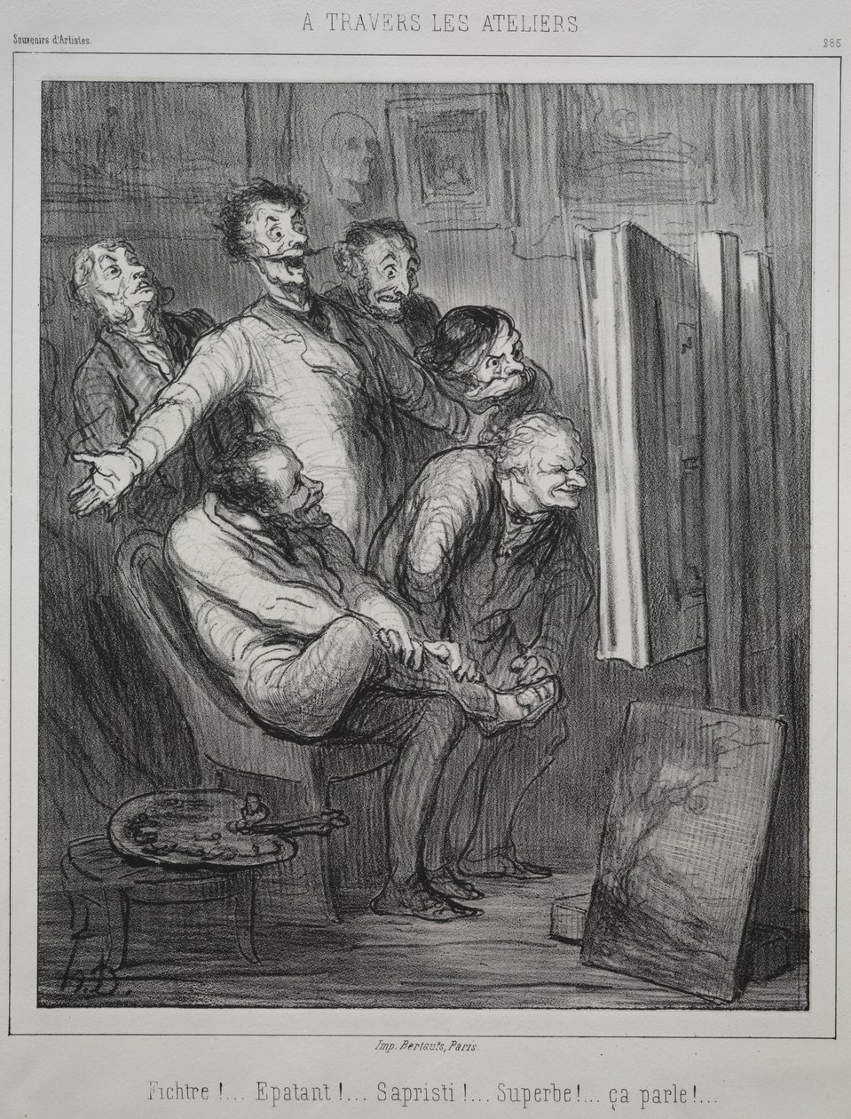 Gennem studierne, 1862. af Honoré Daumier