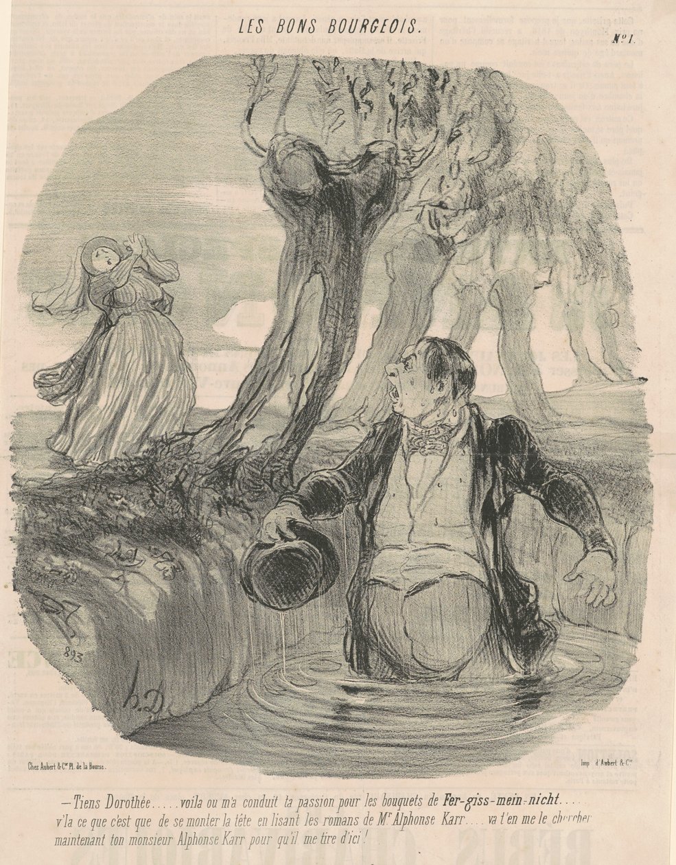 Hej Dorothée... Her er hvor jeg er blevet ført... af Honoré Daumier