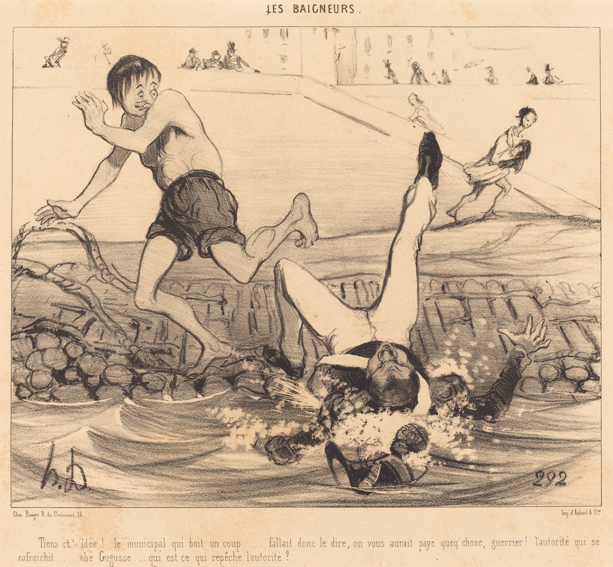Her er din idé! Kommunen der drikker en shot... af Honoré Daumier