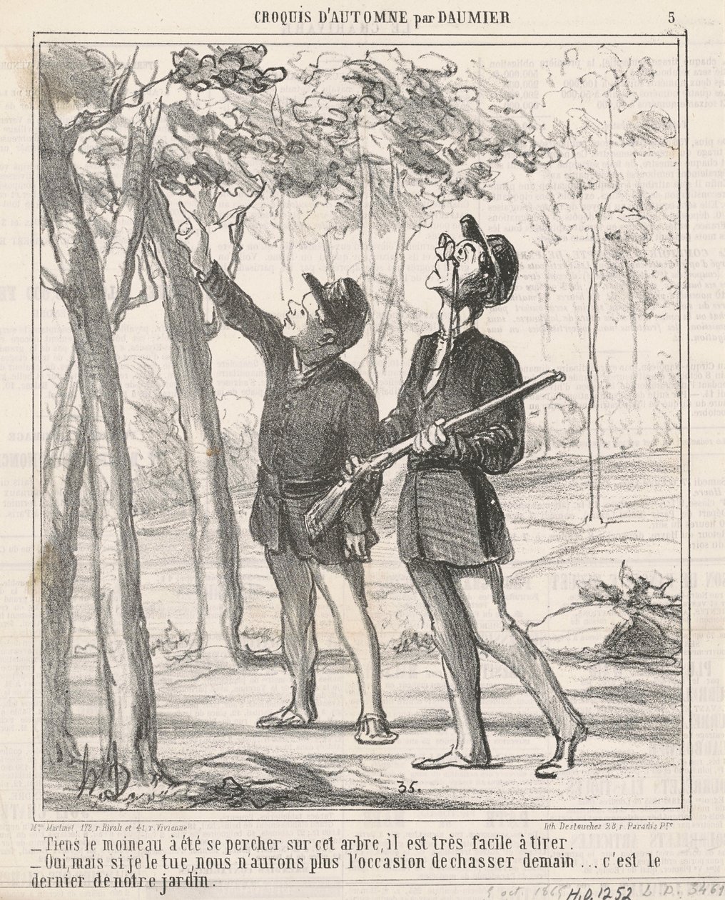 Her har spurven været oppe af Honoré Daumier