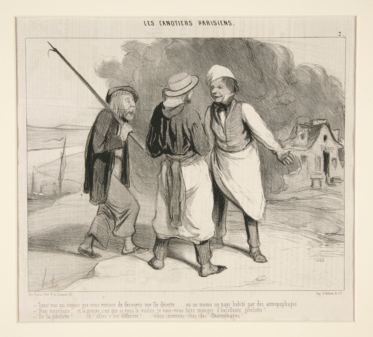 Her! mig der troede at vi lige havde opdaget en øde ø af Honoré Daumier