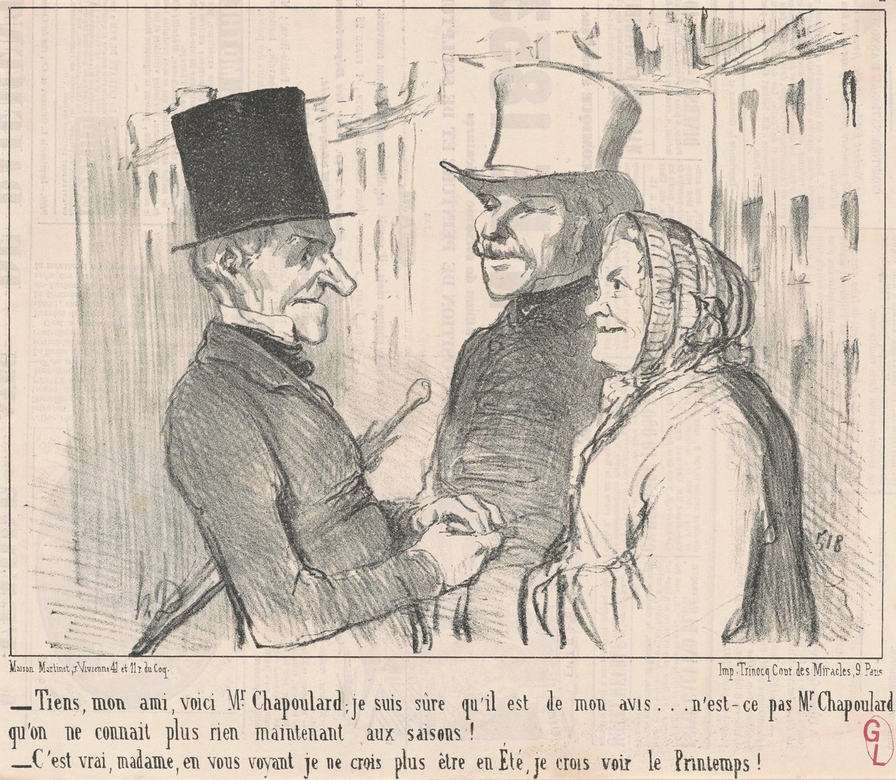 Her, min ven, her er hr. Chapoulard... af Honoré Daumier