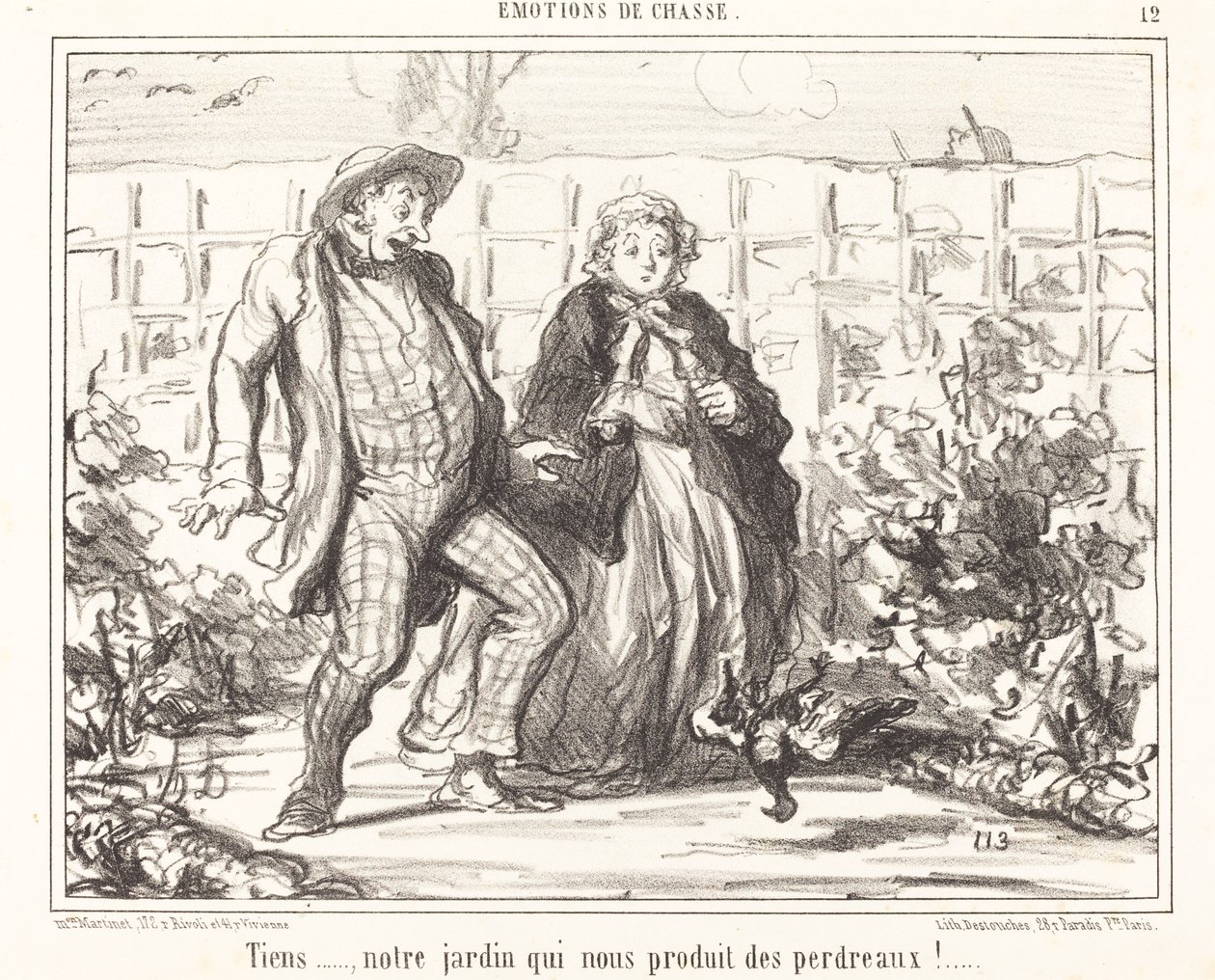 Her... vores have... producerer agerhøns!... af Honoré Daumier