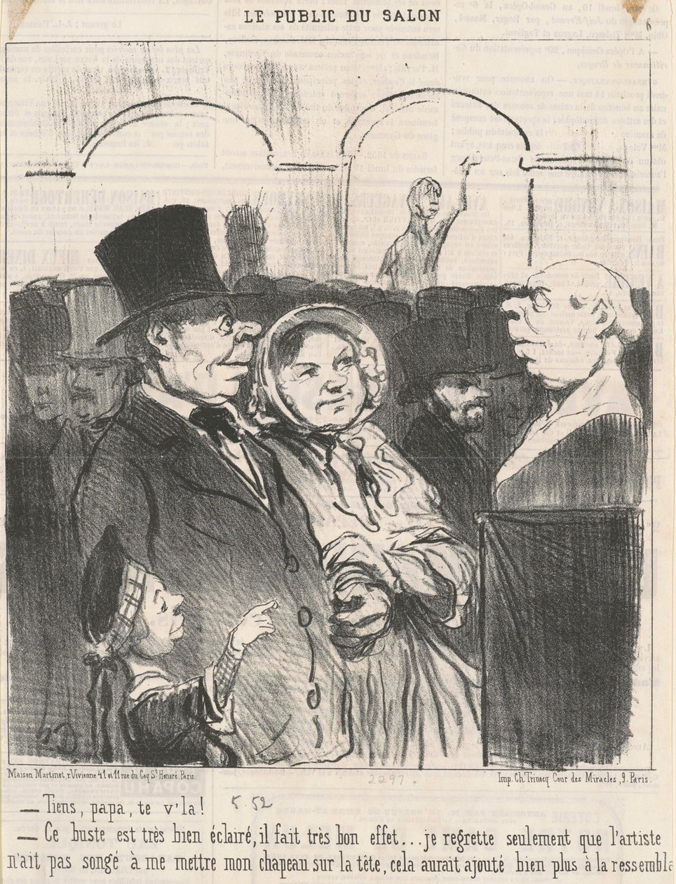 Her, far, der er du! ... af Honoré Daumier
