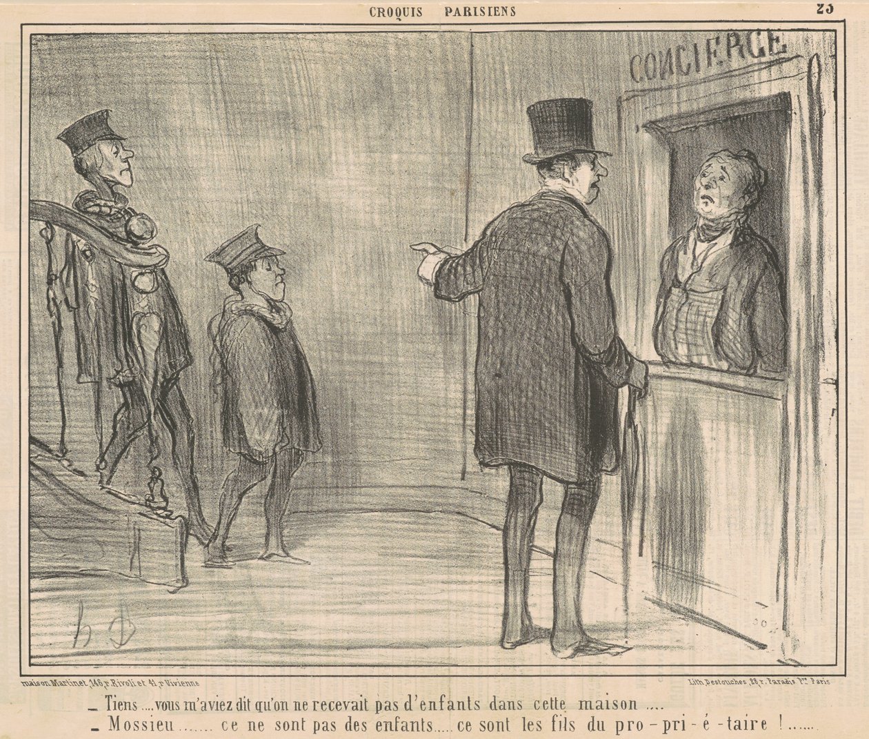 Her...du fortalte mig... af Honoré Daumier