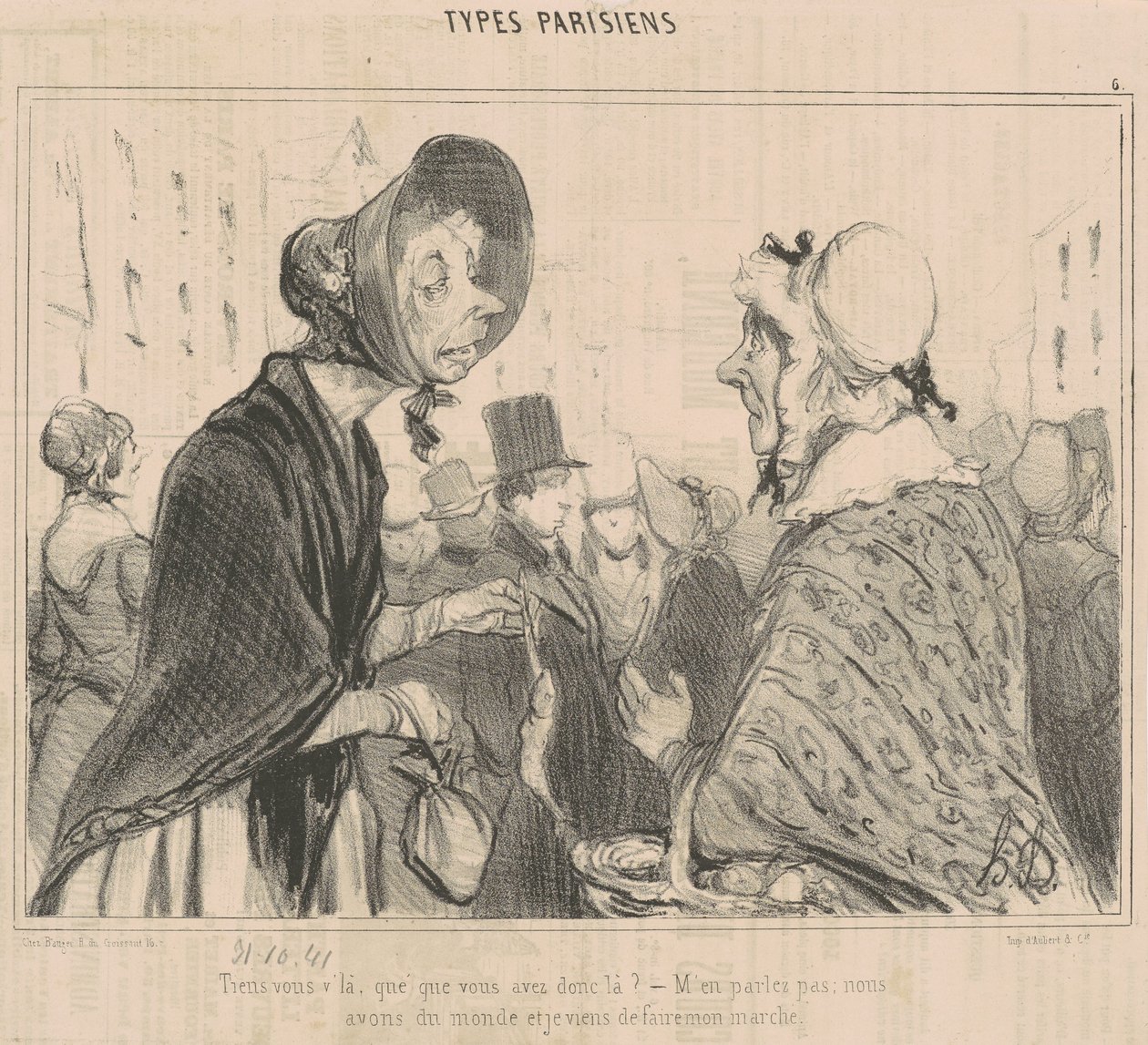 Værsgo, hvad har du? af Honoré Daumier