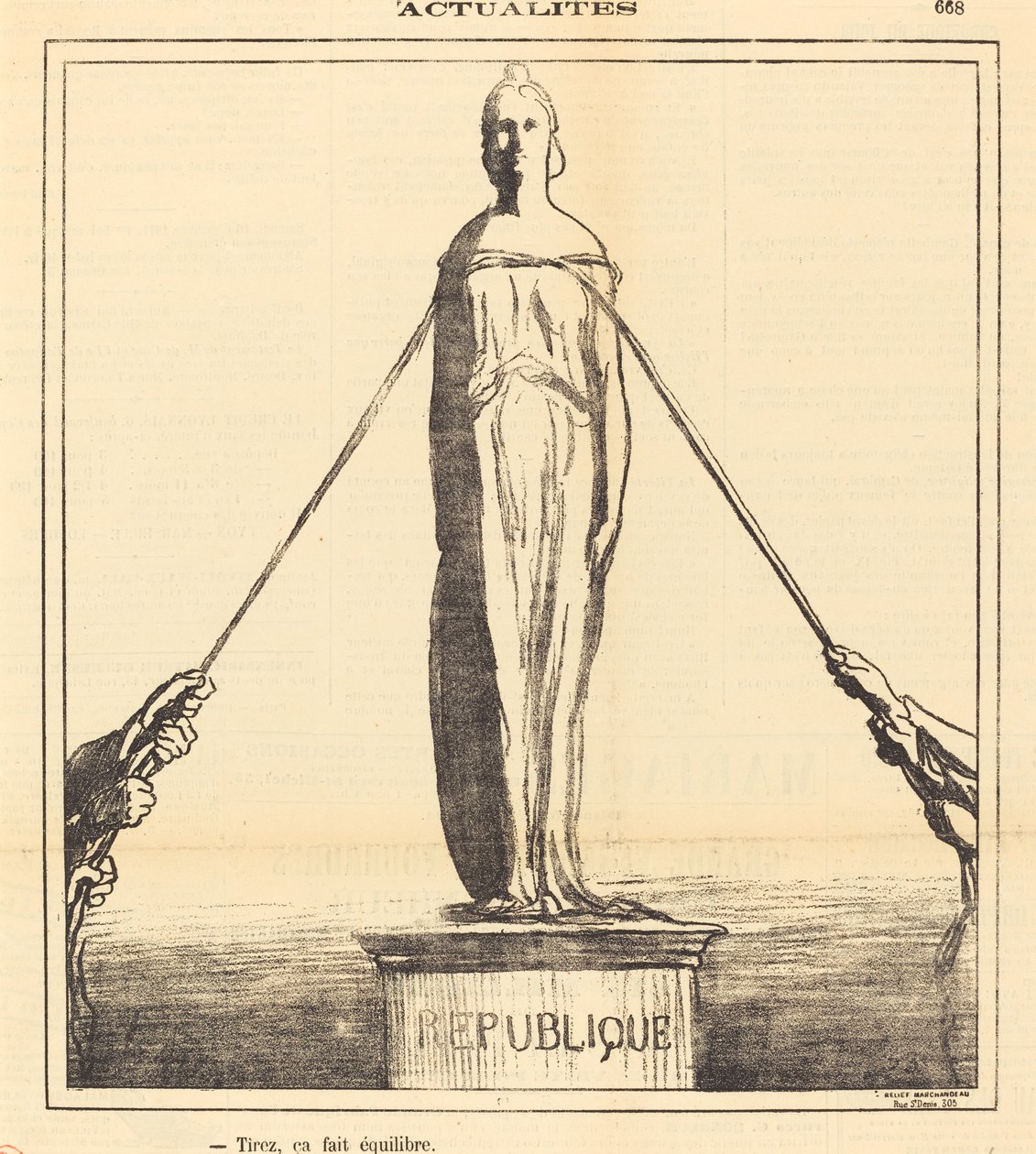 Skyd, det balancerer af Honoré Daumier