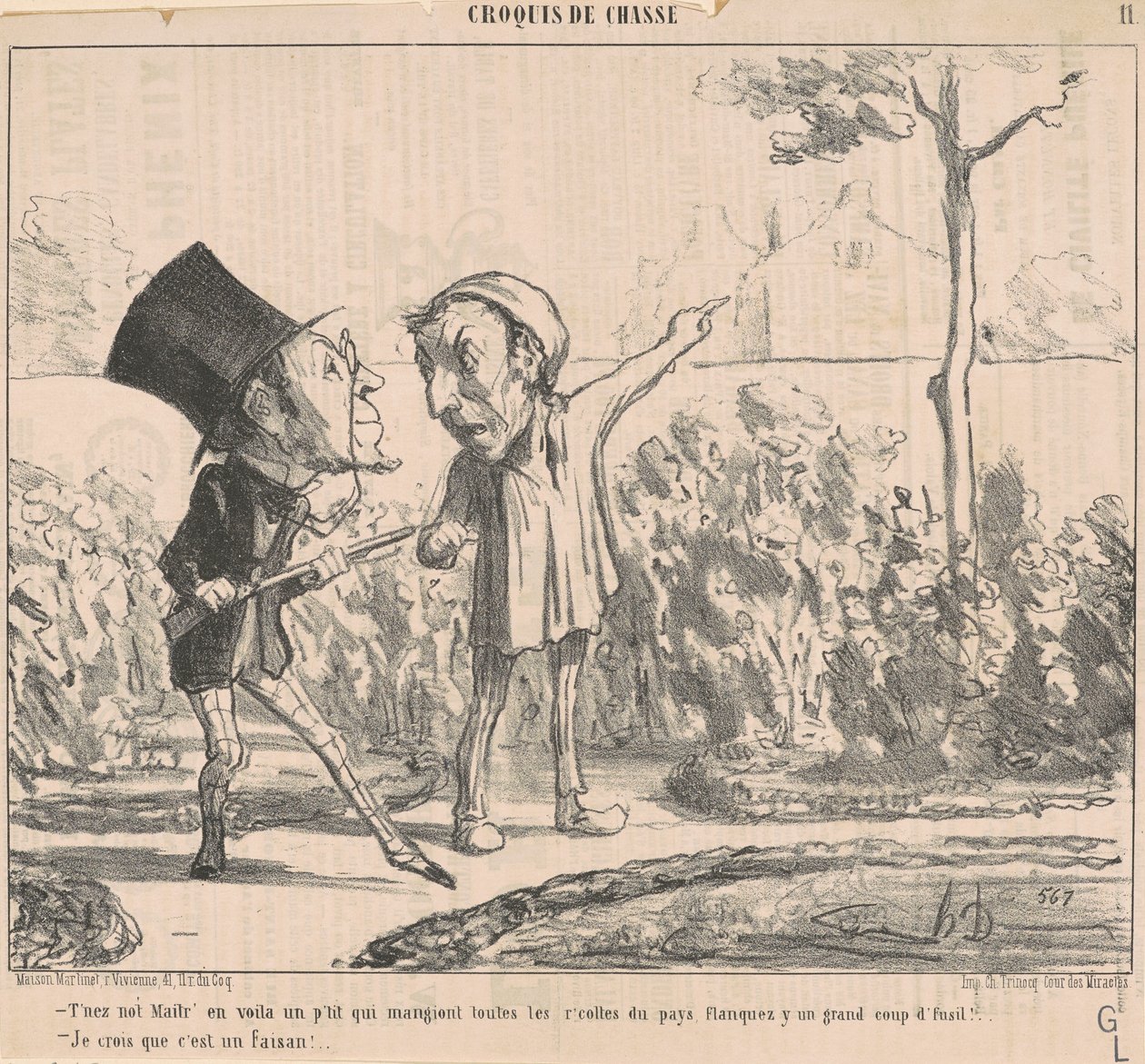 Det har du ikke noget imod, her er en lille en... af Honoré Daumier