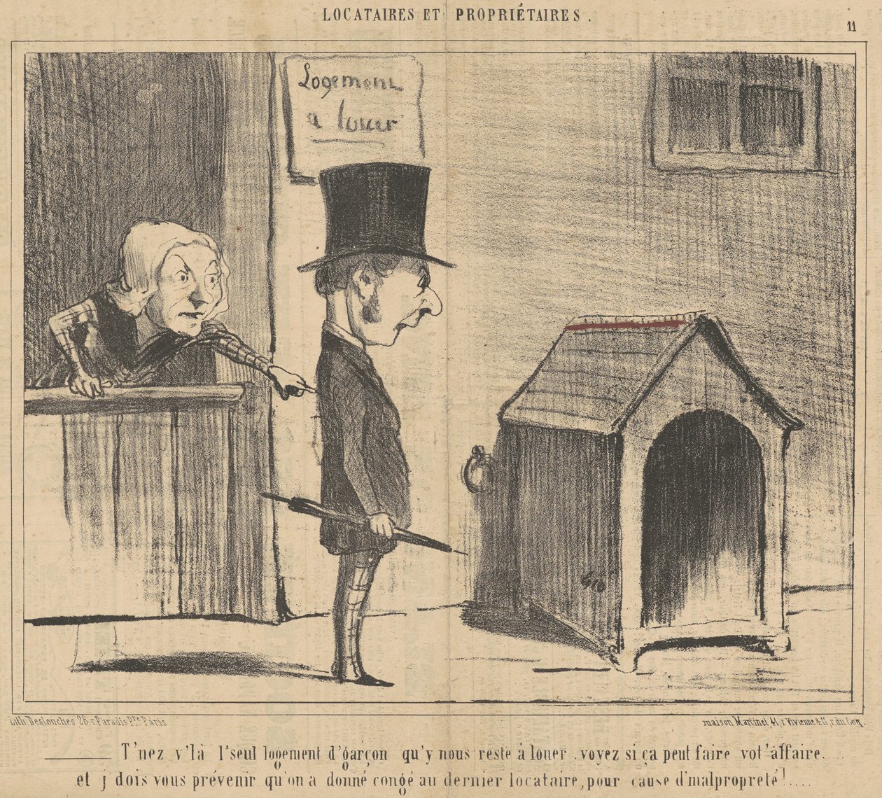Du er den eneste drengs bolig... af Honoré Daumier