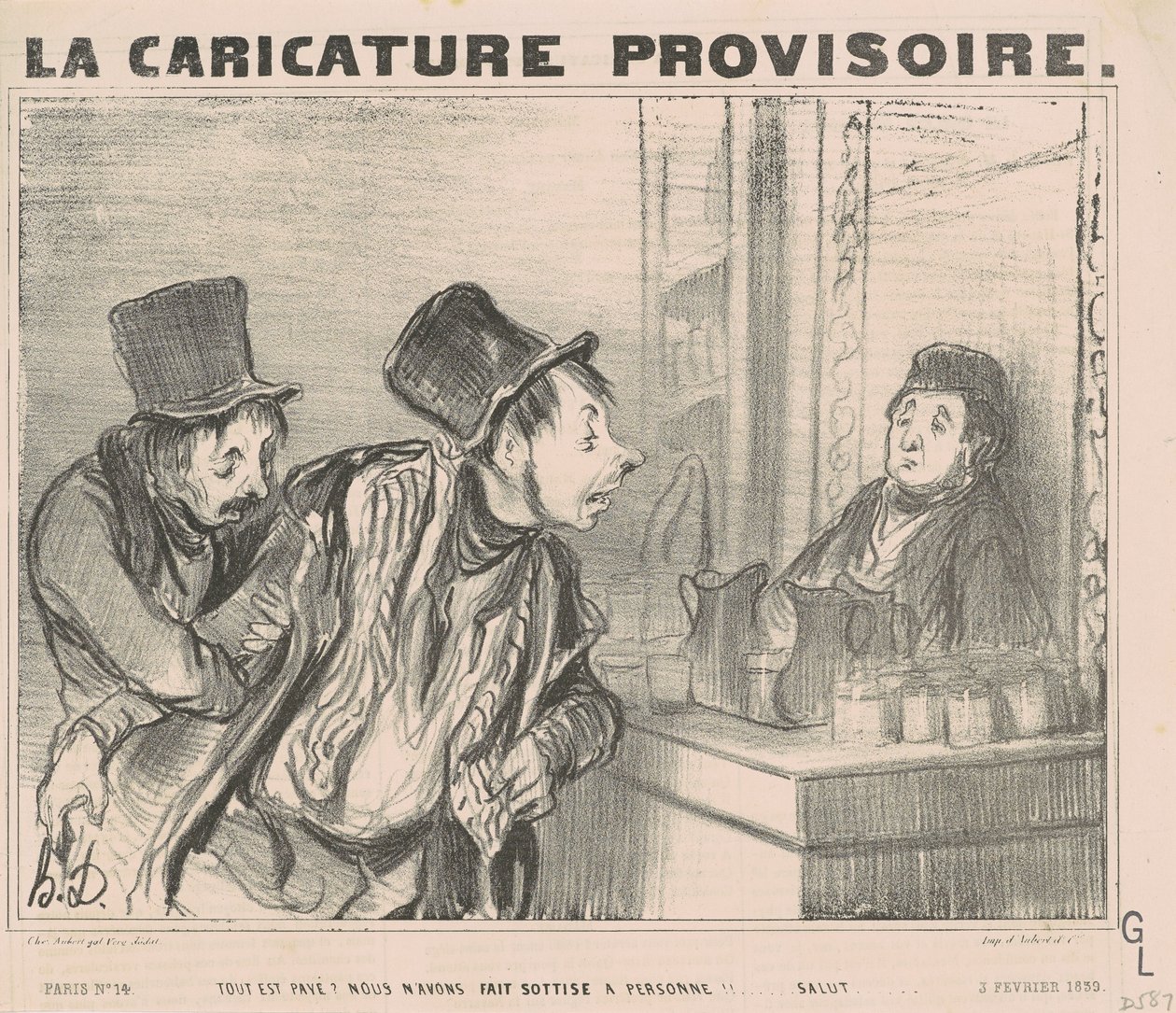 Alt er betalt? Det gjorde vi kun... hej af Honoré Daumier