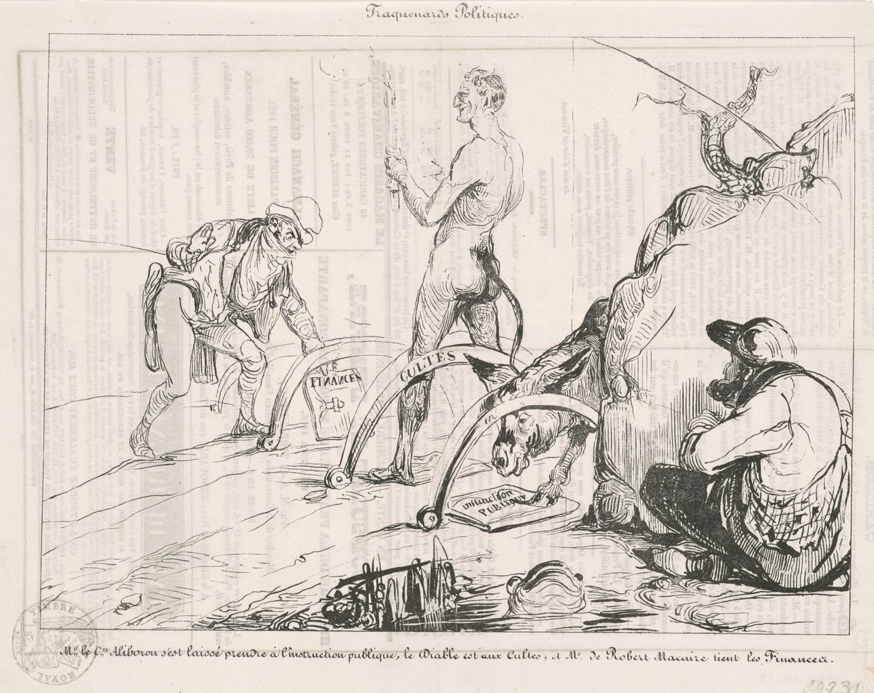 Politiske fælder af Honoré Daumier