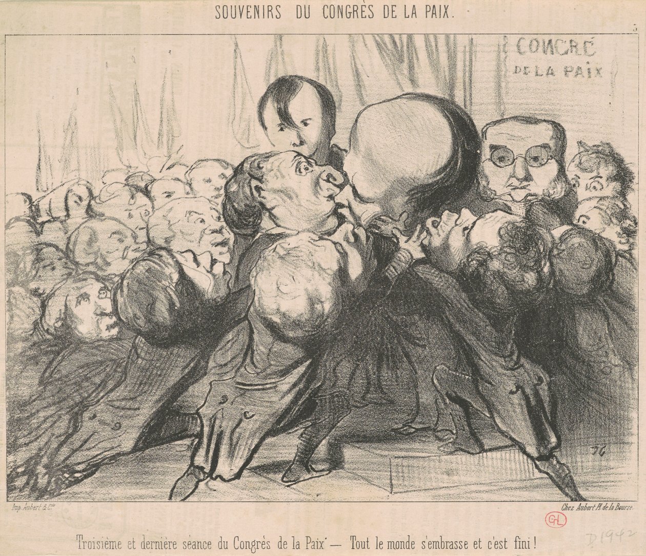 Tredje og sidste samling af kongressen... af Honoré Daumier