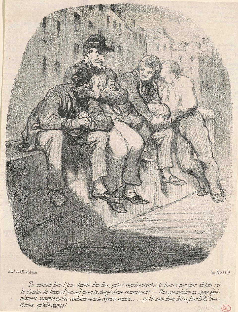 Du kender godt den fede MP overfor... af Honoré Daumier