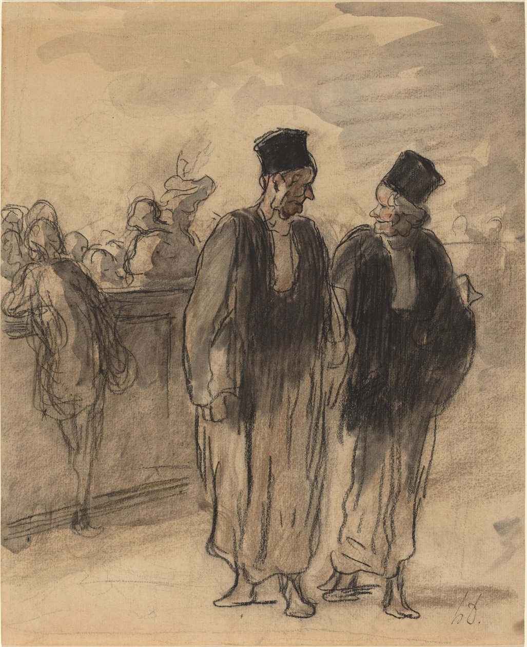 To advokater af Honoré Daumier