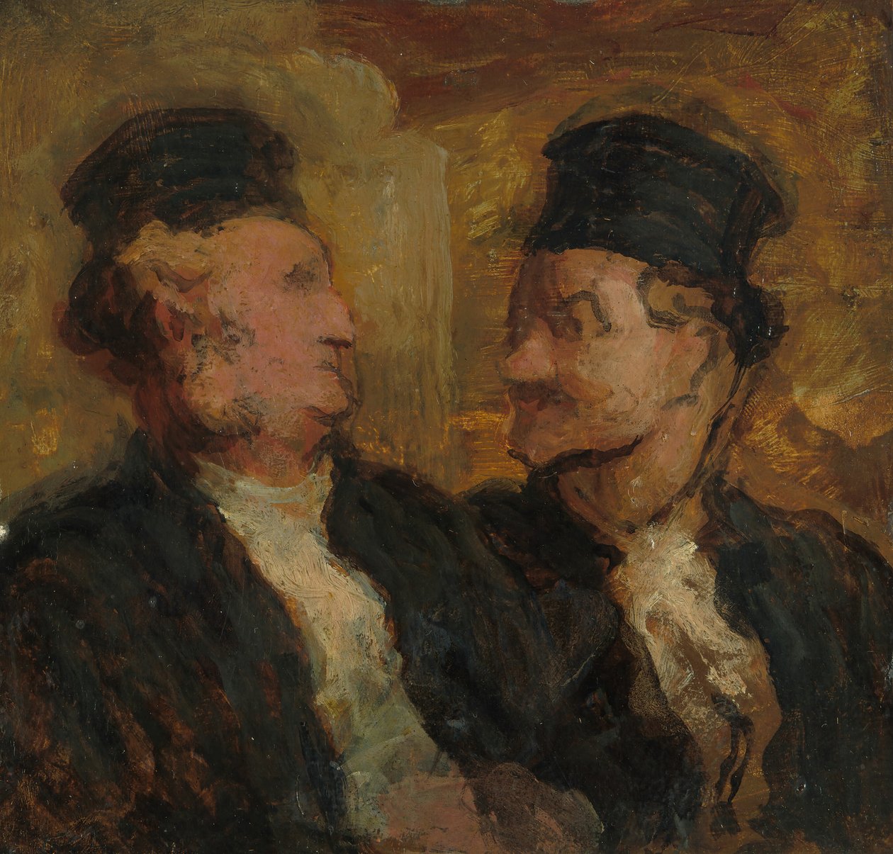to advokater, ca. 1860. af Honoré Daumier