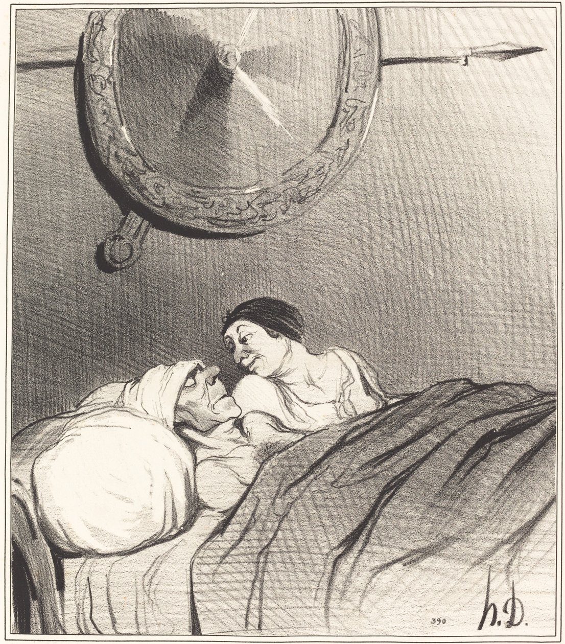 Odysseus og Penelope af Honoré Daumier