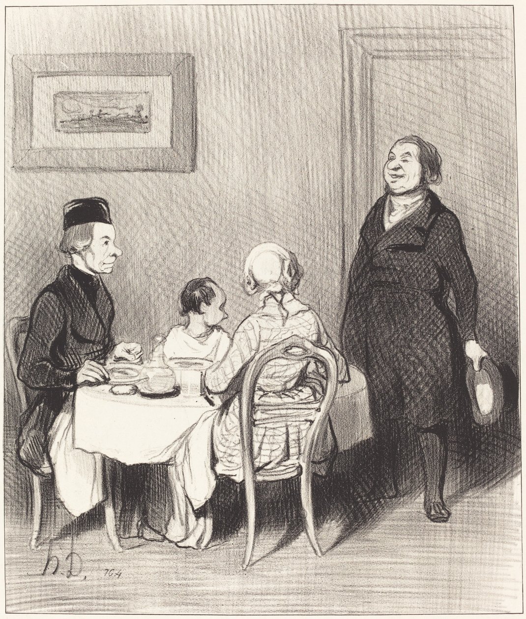 En ven er en krokodille... af Honoré Daumier