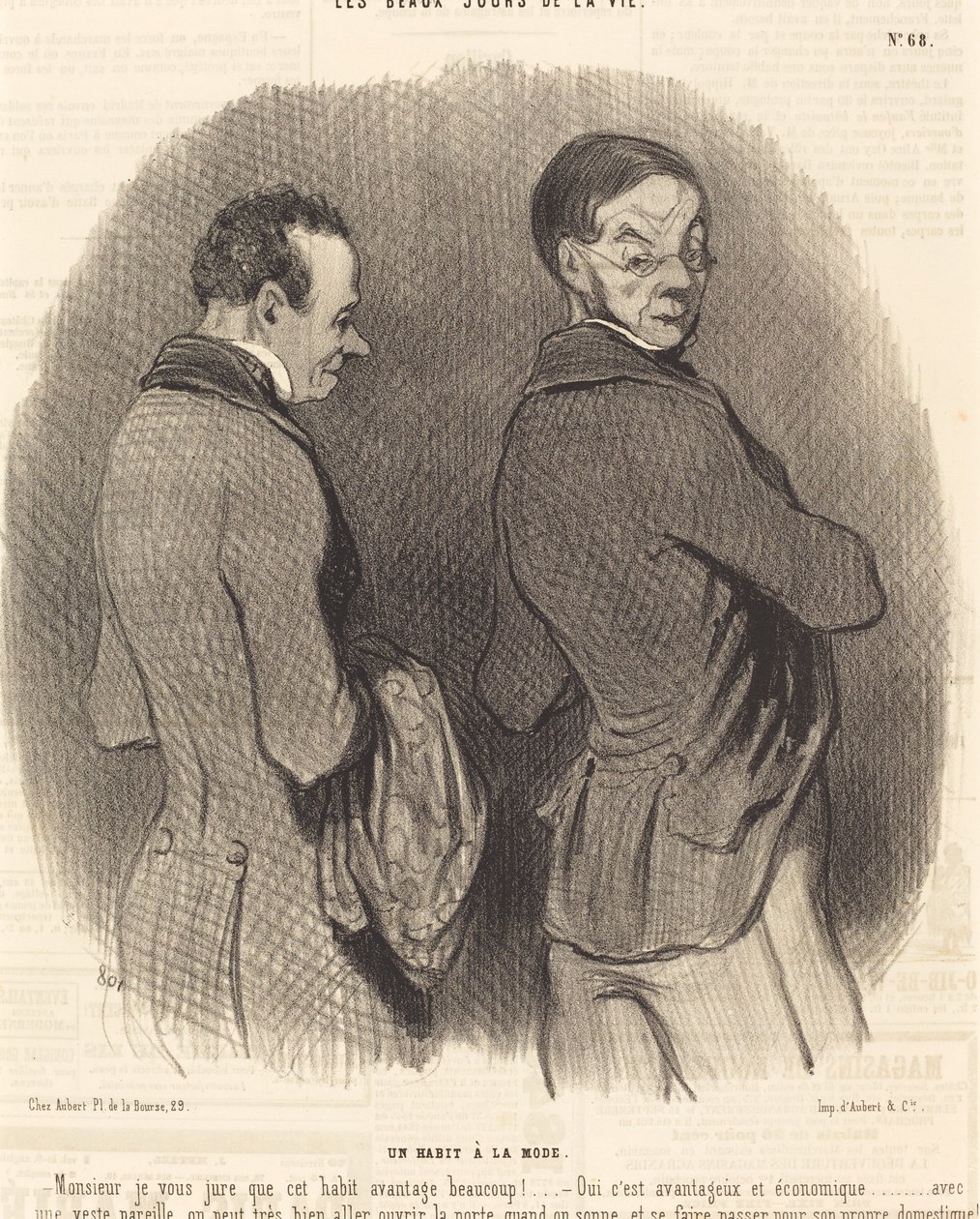 Et moderigtigt outfit af Honoré Daumier