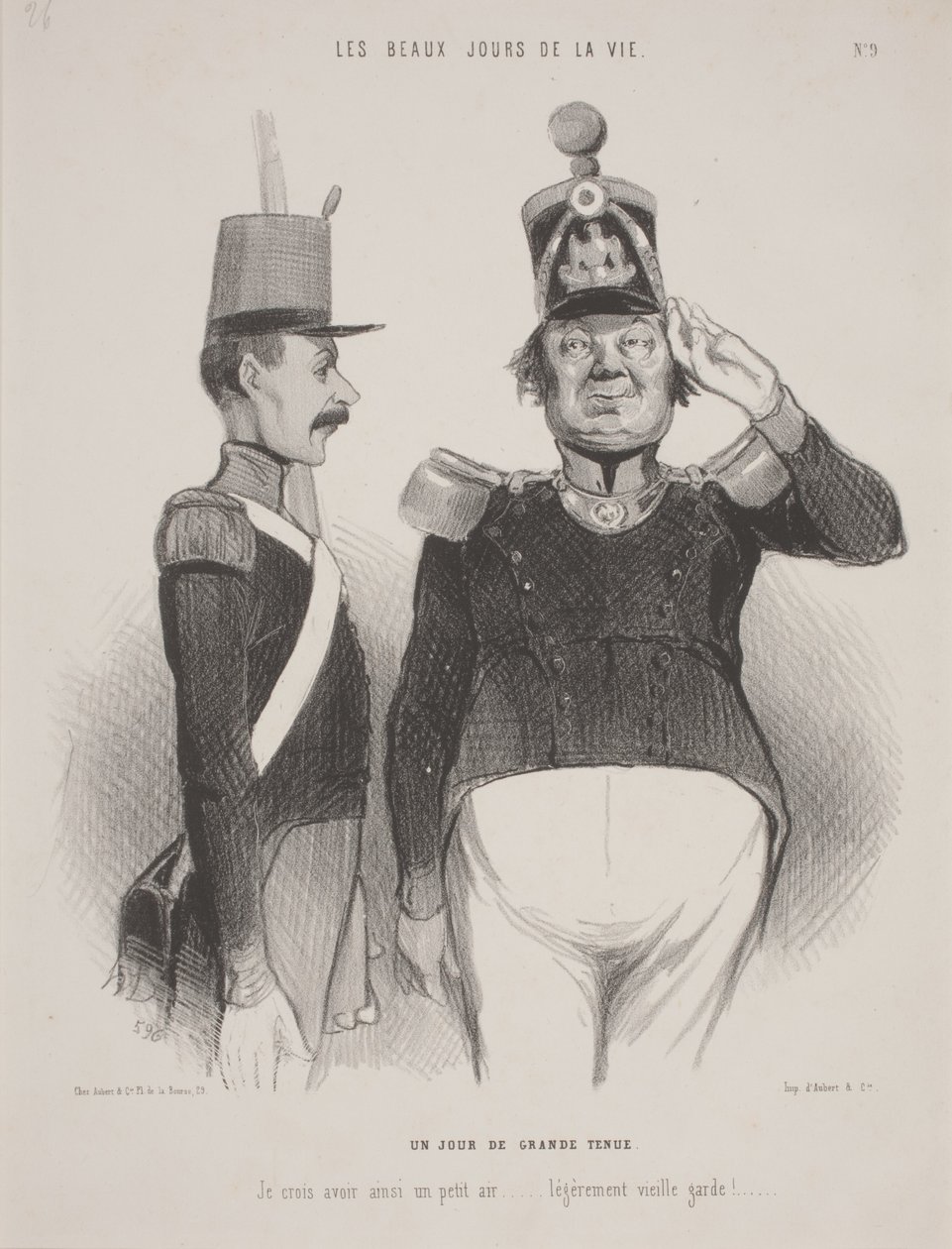 En dag med stor kjole af Honoré Daumier