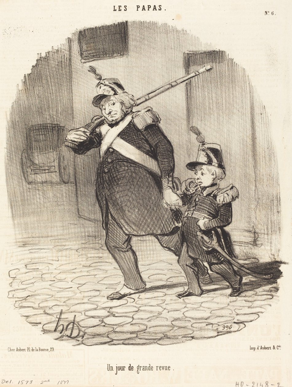 En dag med stor anmeldelse af Honoré Daumier