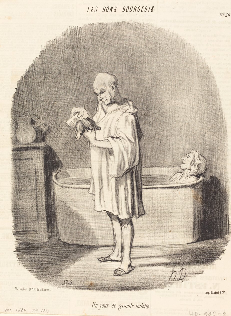 En dag med fantastisk toilet af Honoré Daumier