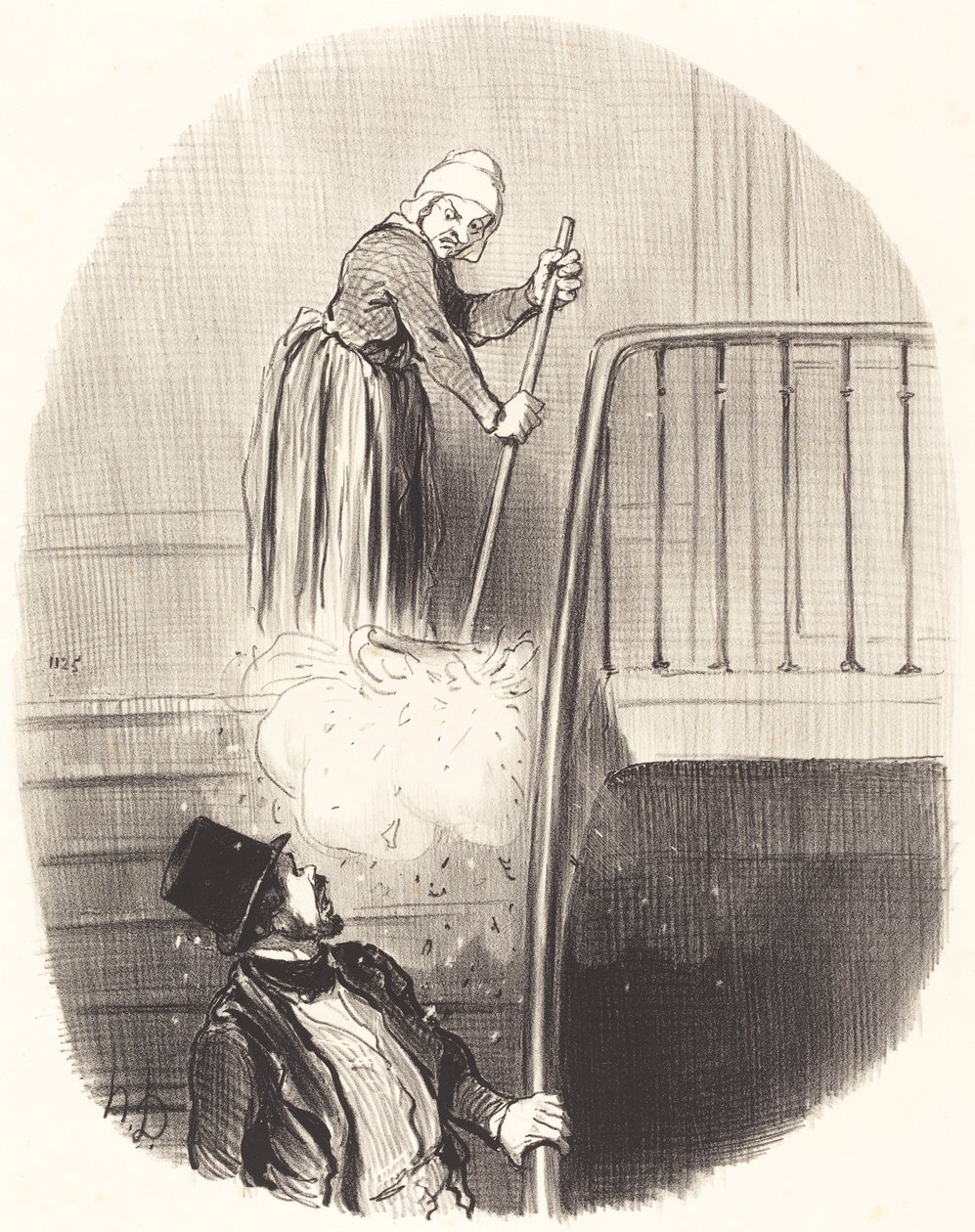 En lejer, der glemte den 1. januar af Honoré Daumier