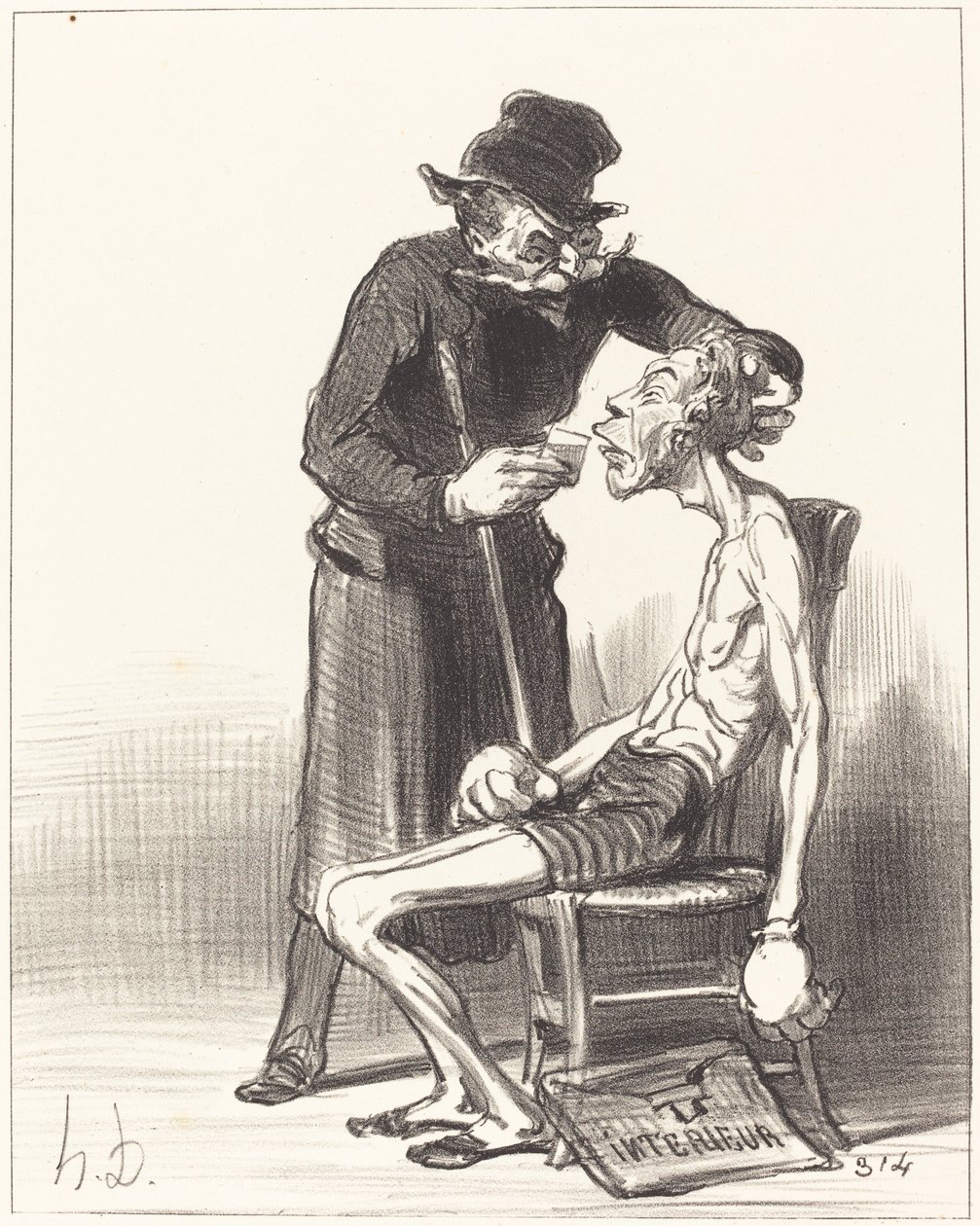 En ulykkelig bryder af Honoré Daumier