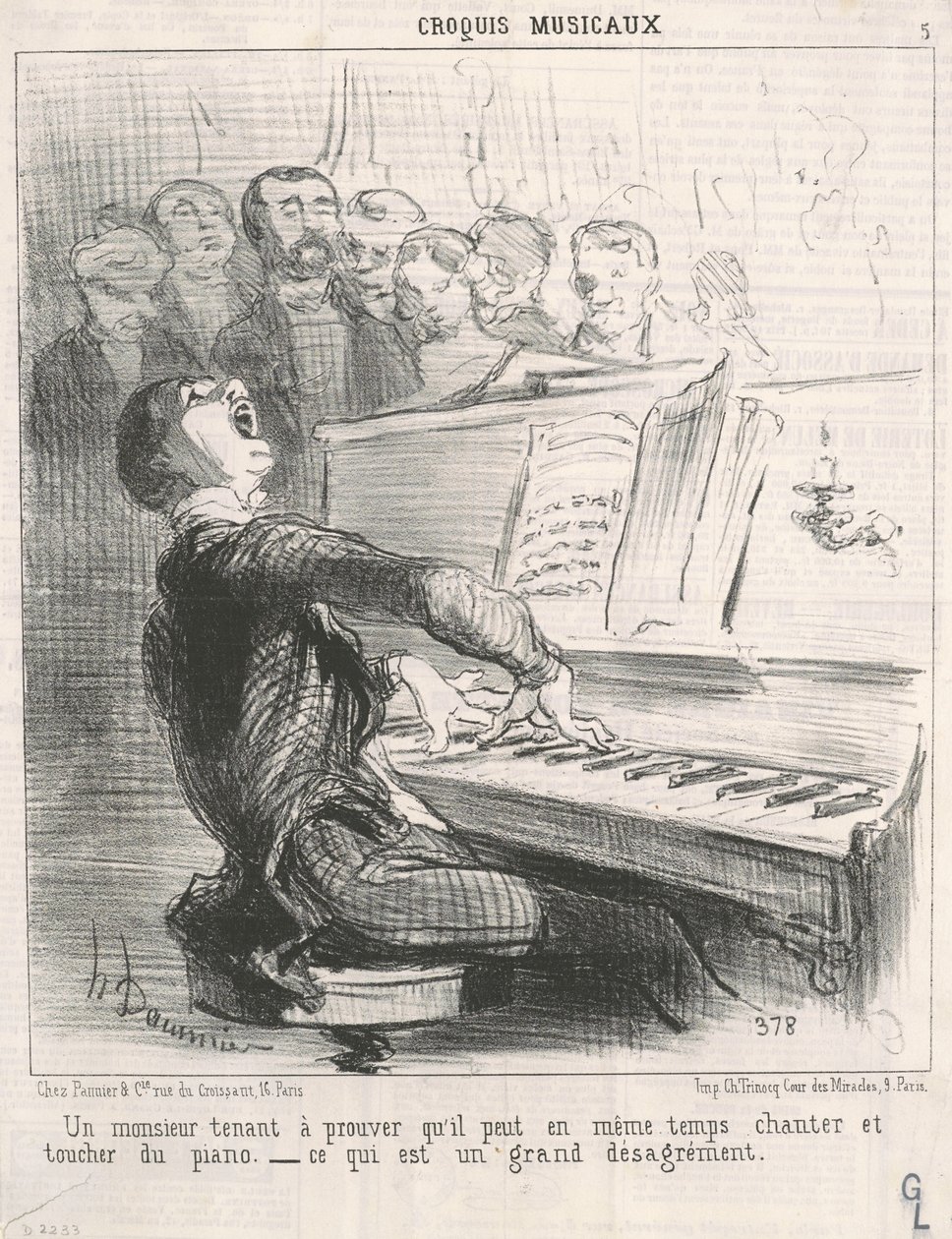 En herre, der vil bevise, at han kan... af Honoré Daumier