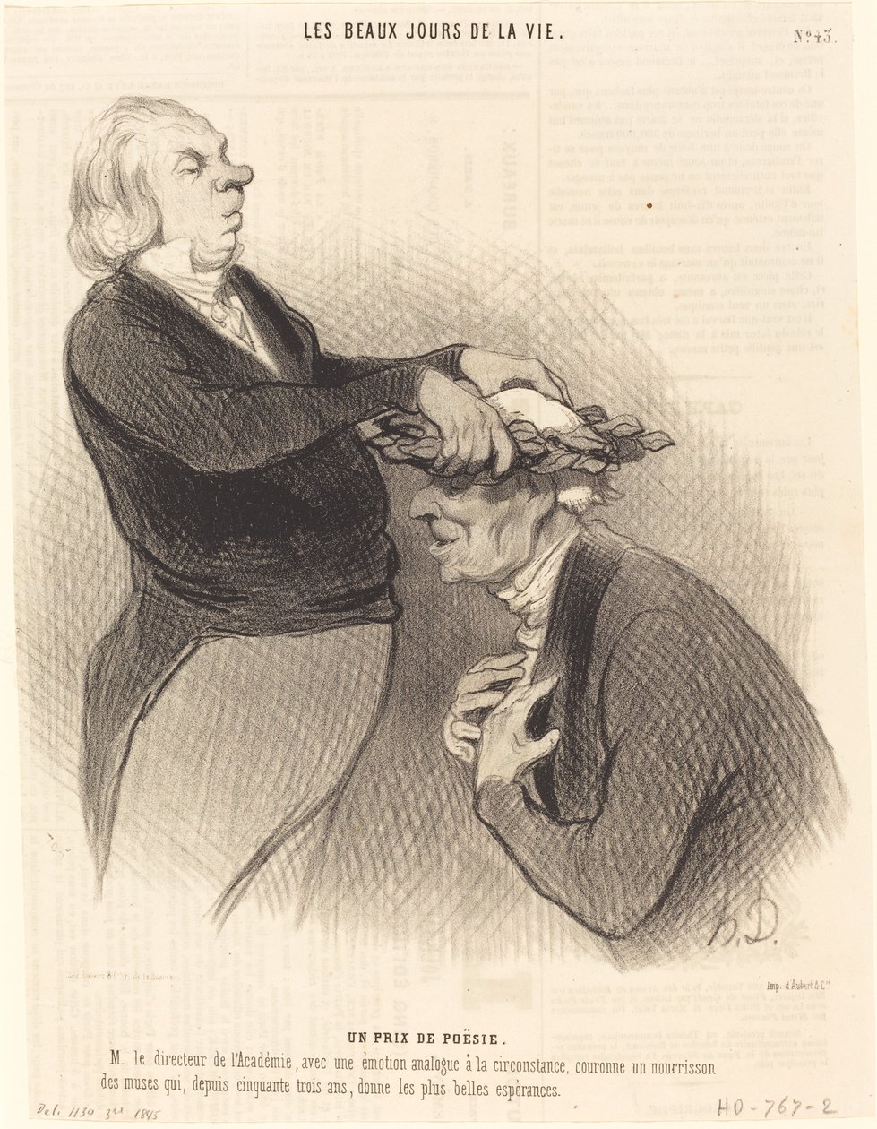 En poesipris af Honoré Daumier