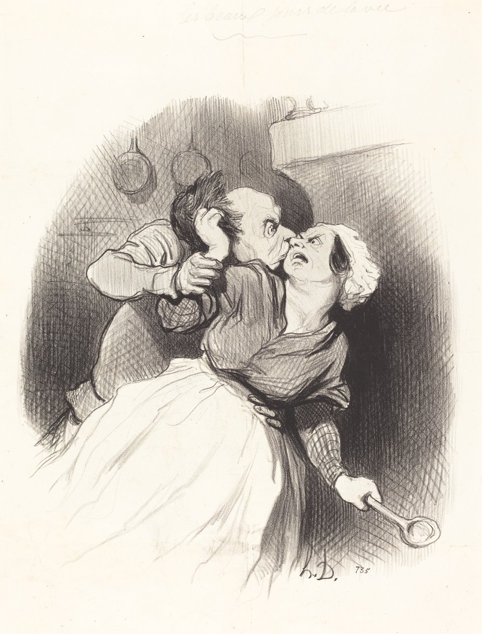 En tilbagevenden til ungdommen af Honoré Daumier