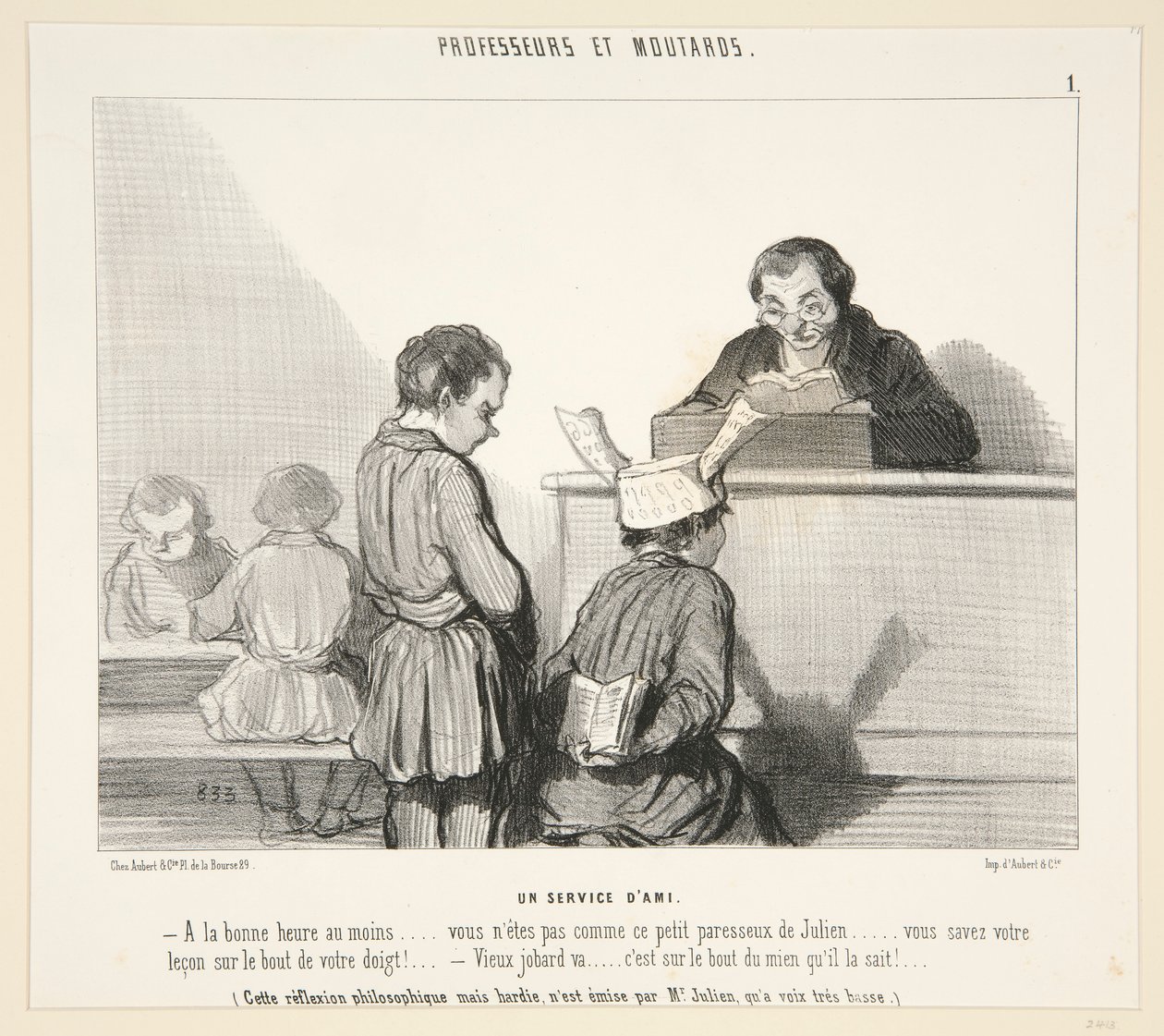 En service af af Honoré Daumier