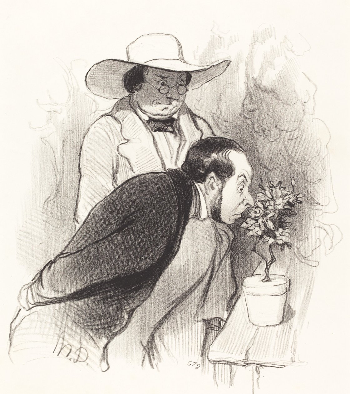 En botanikers triumf af Honoré Daumier