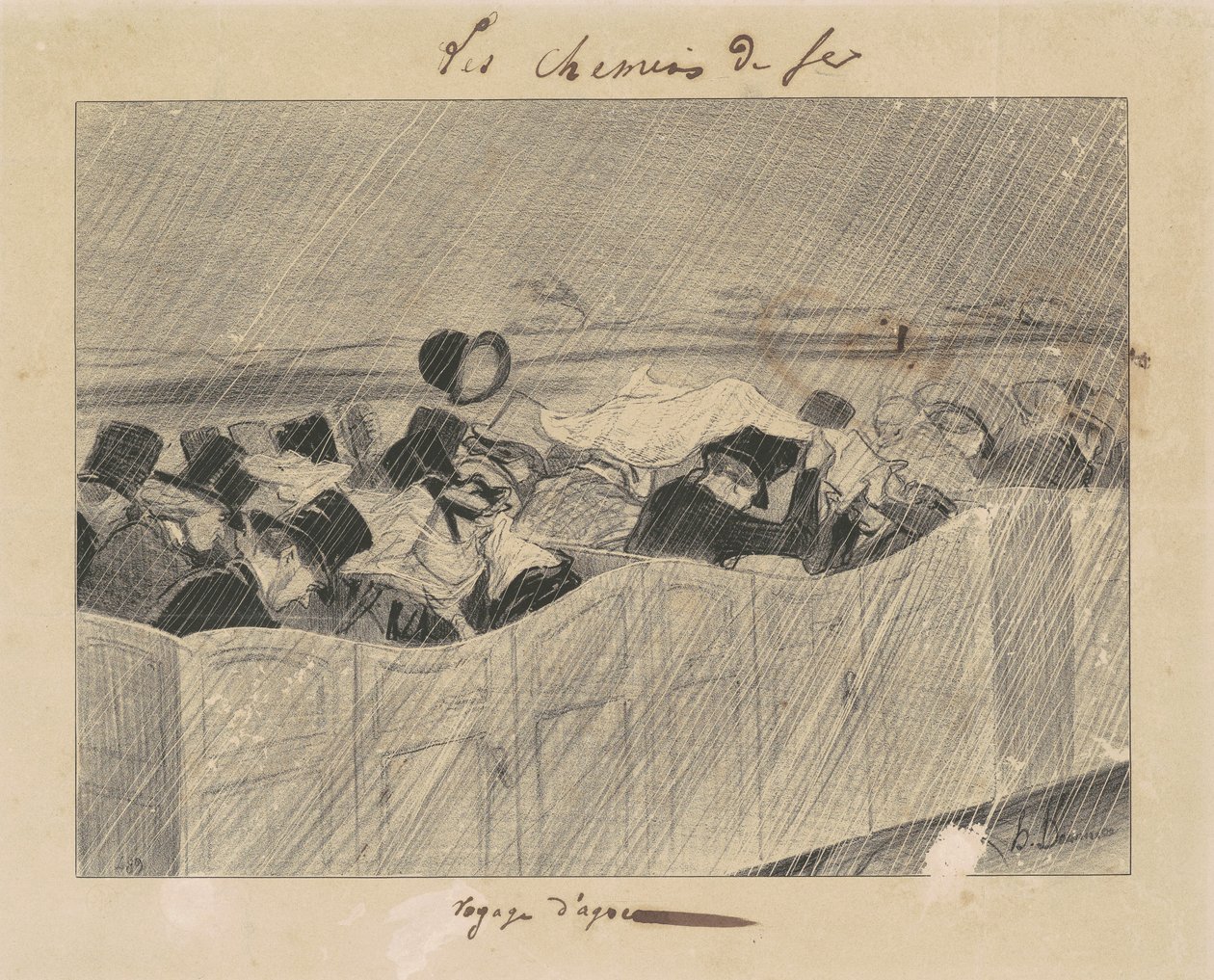 En fornøjelsesrejse fra Paris til Orléans af Honoré Daumier