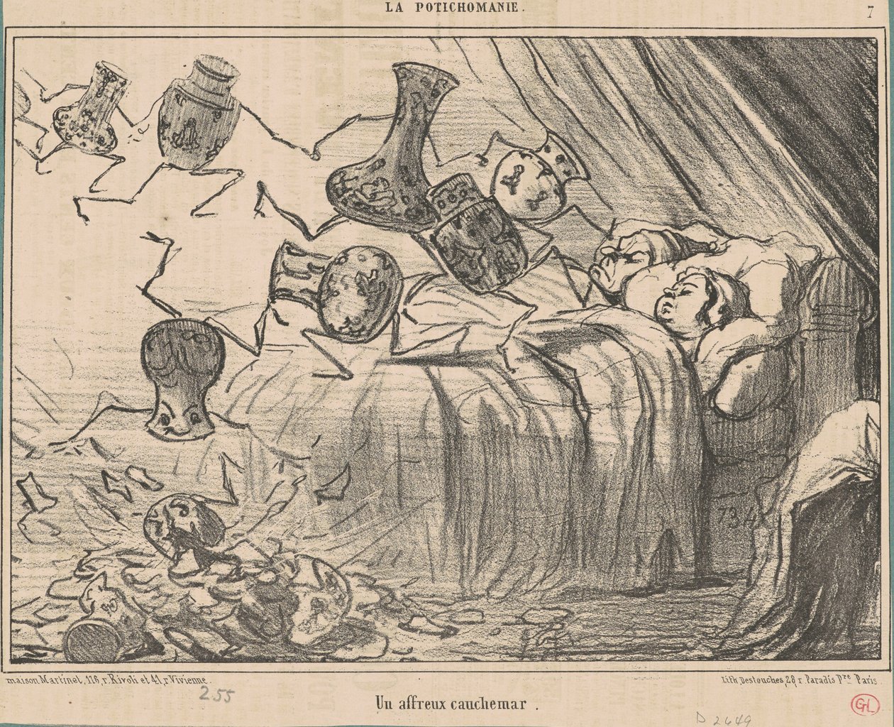 Et frygteligt mareridt af Honoré Daumier