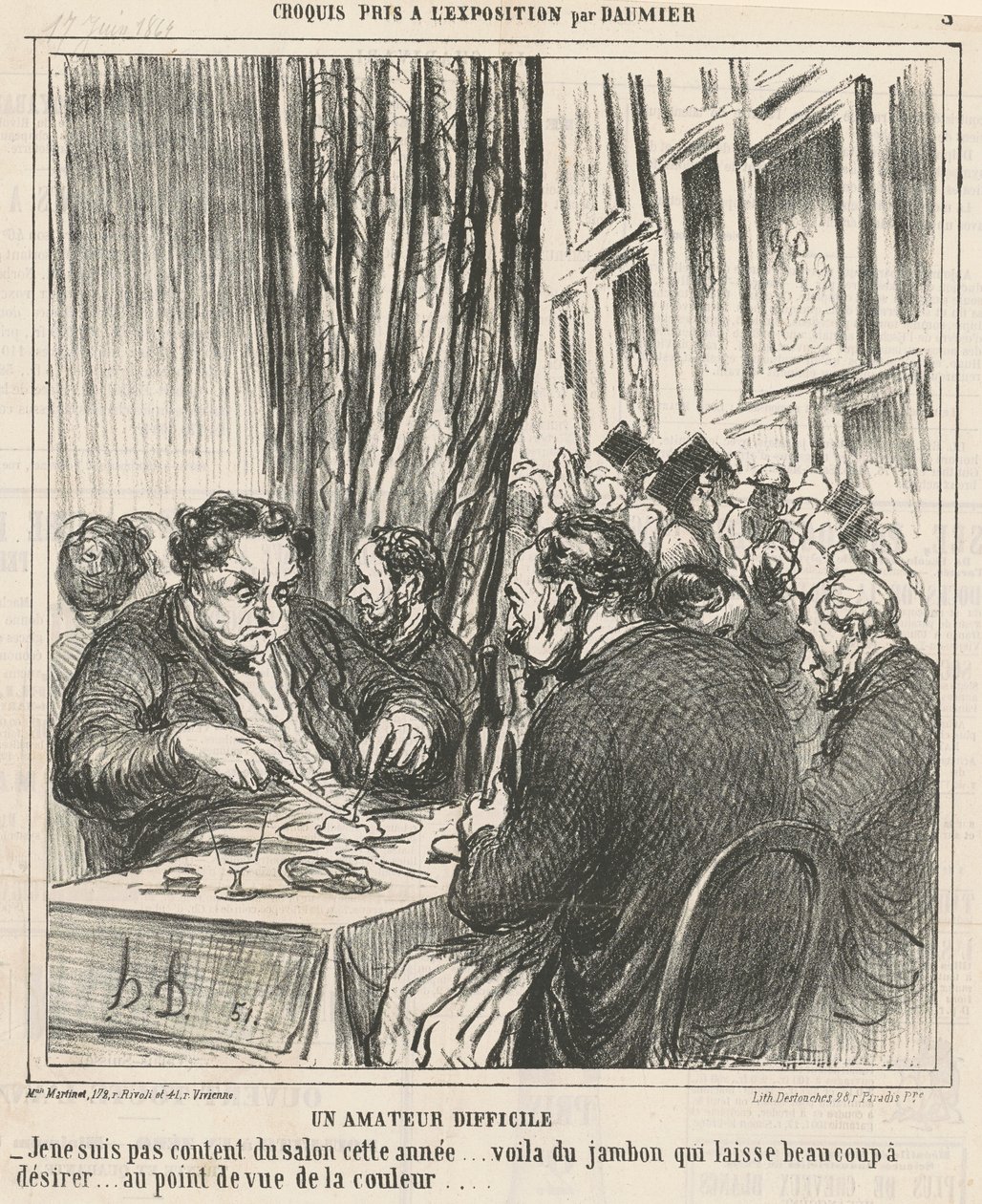 En svær amatør af Honoré Daumier