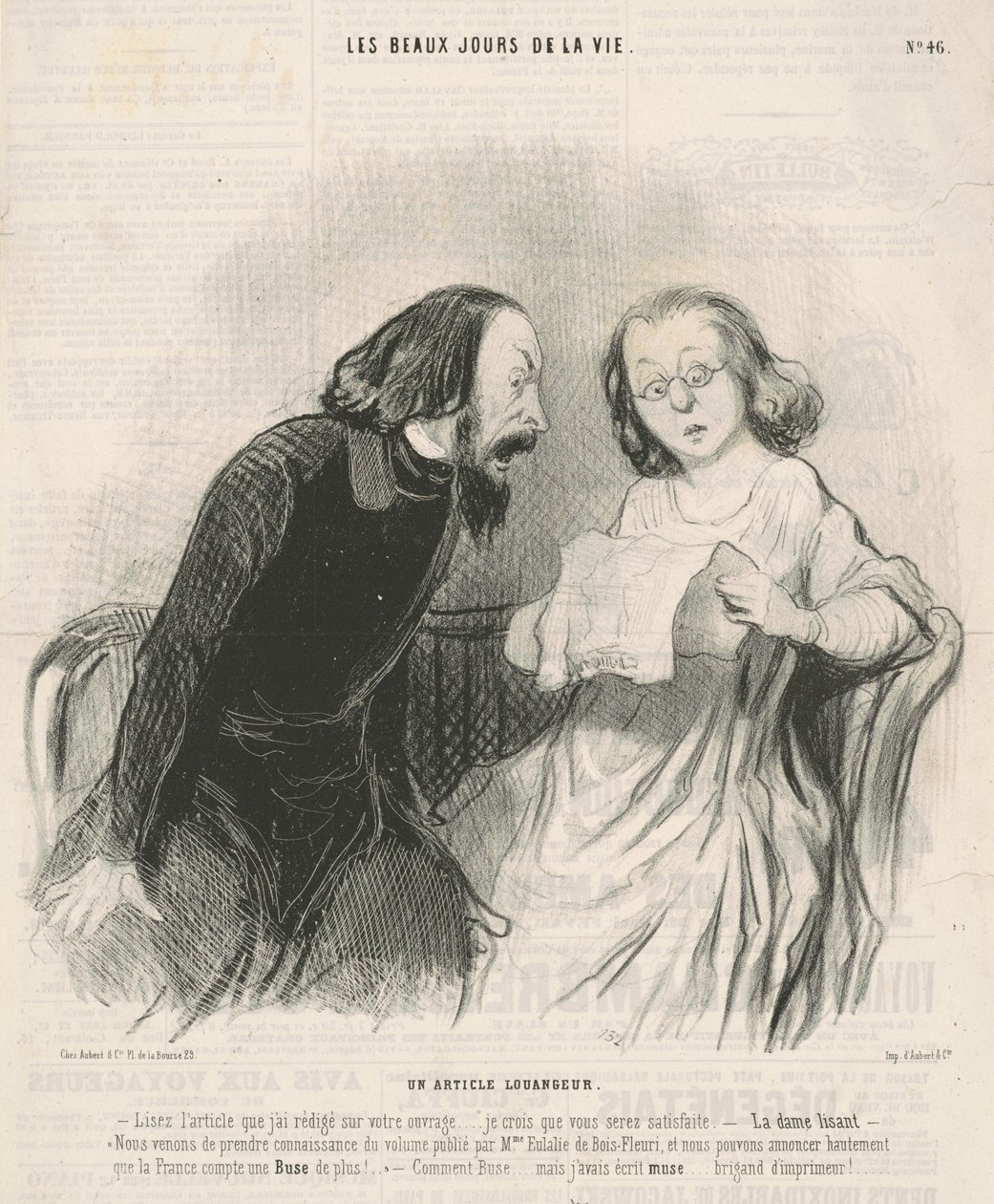 En rosende artikel af Honoré Daumier
