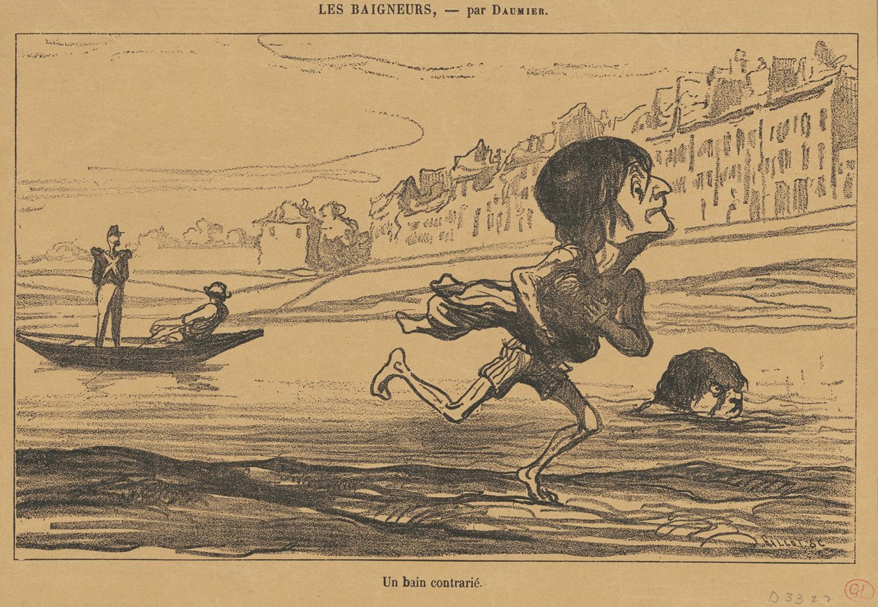 Et oprørt bad af Honoré Daumier