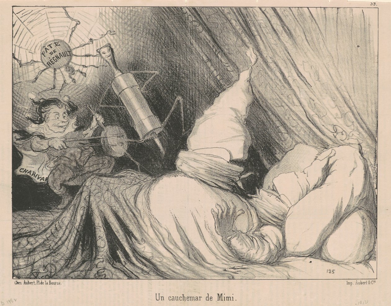 Mimis mareridt af Honoré Daumier