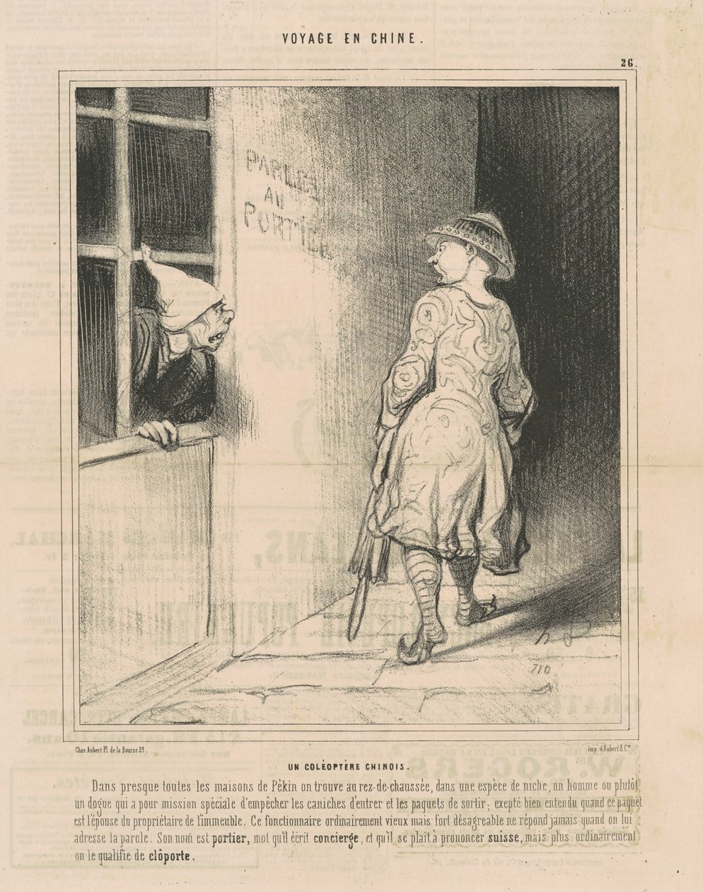 En kinesisk bille af Honoré Daumier