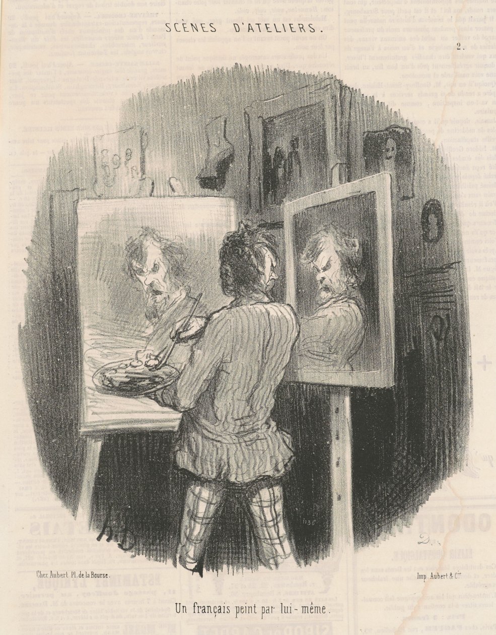 En franskmand malet af ham selv af Honoré Daumier