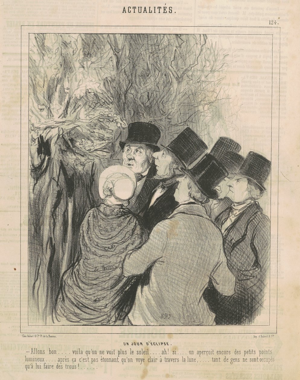 En dag formørker af Honoré Daumier