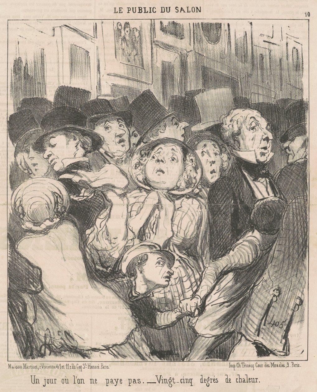 En dag, hvor vi ikke betaler af Honoré Daumier