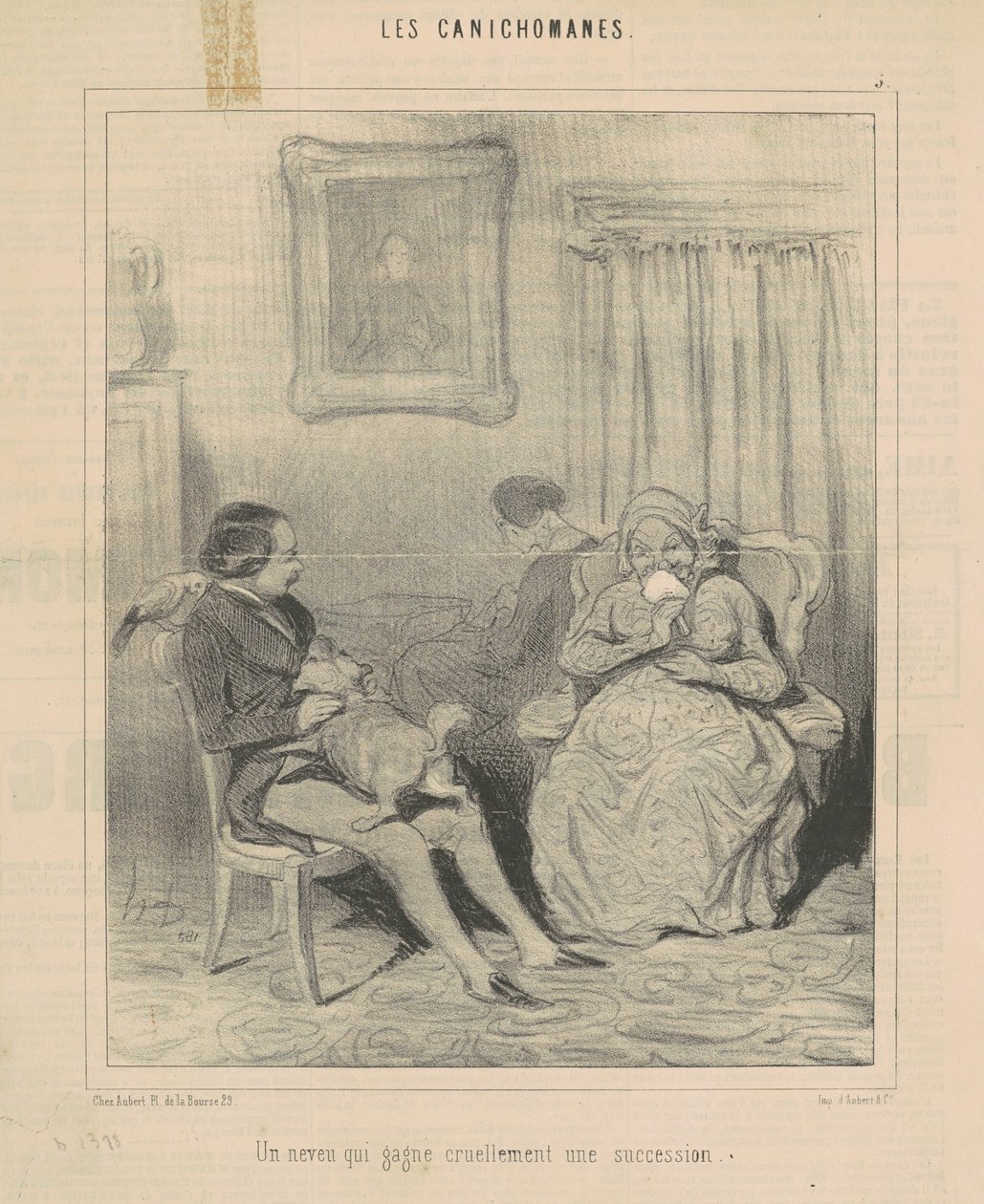 En nevø, der på grusom vis får et gods af Honoré Daumier