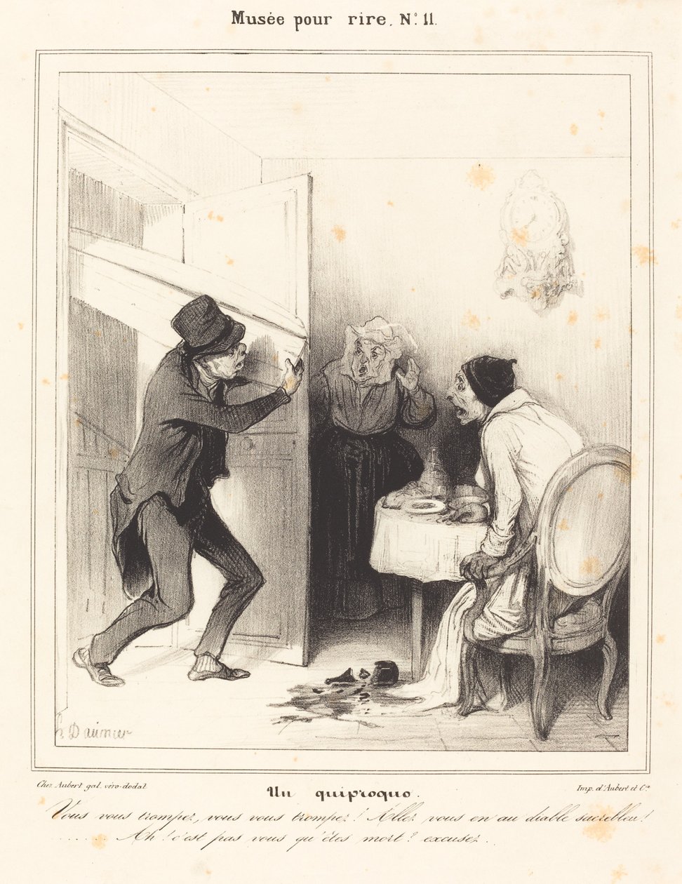 En misforståelse - Du tager fejl... gå... ad helvede til... af Honoré Daumier