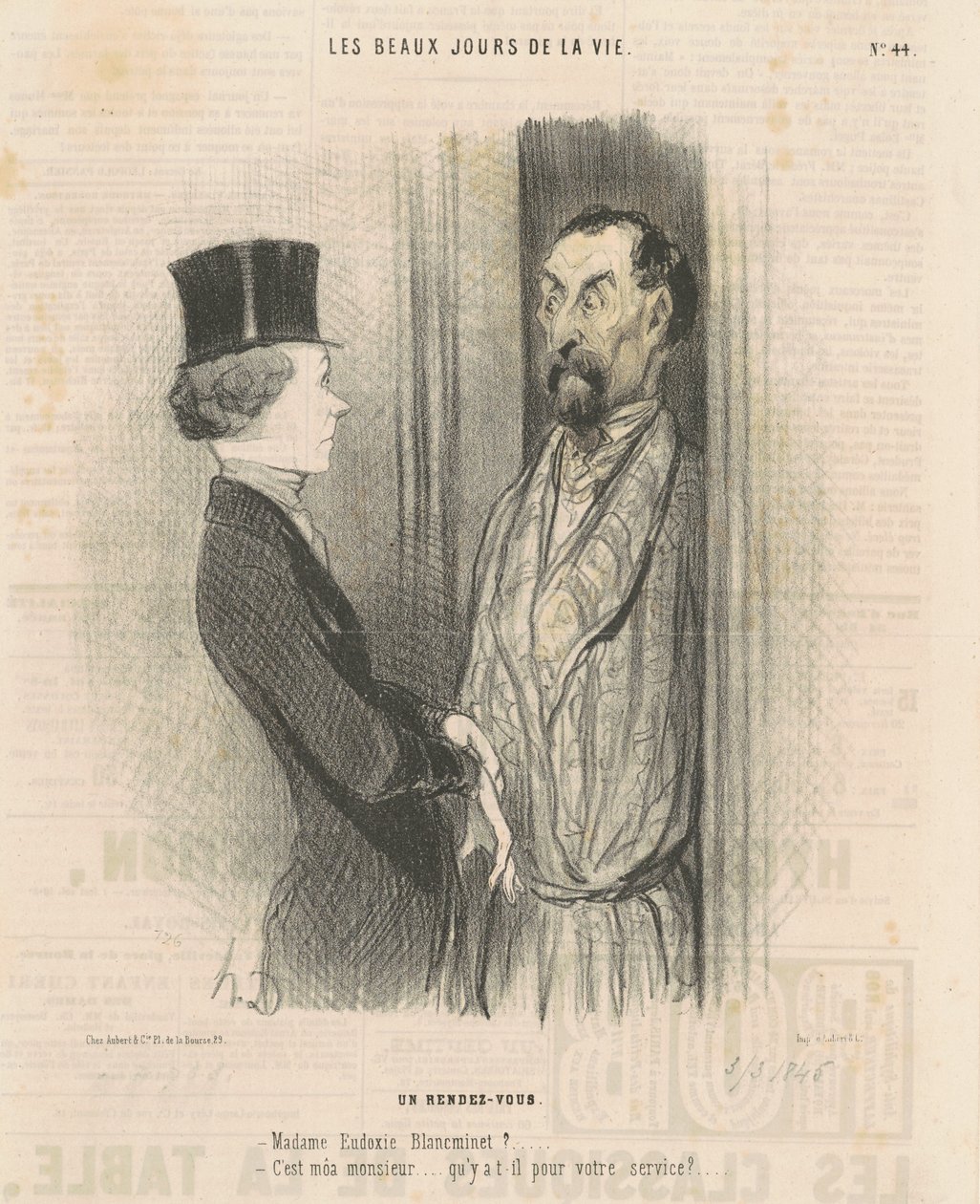 en aftale af Honoré Daumier