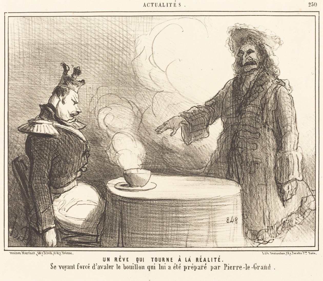 En drøm, der bliver til virkelighed af Honoré Daumier