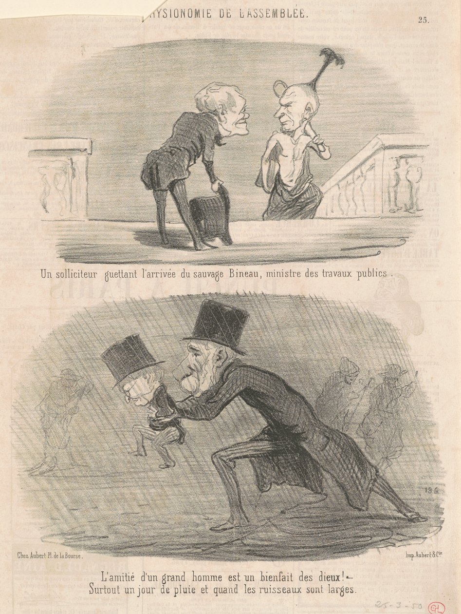En advokat ser ... Bineau! af Honoré Daumier